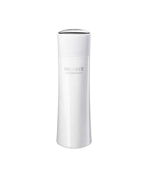 DECORTE黛珂 LIFT DIMENSION 淨白露是一款專為肌膚保濕與美白設計的化妝水。採用無油配方，適合所有肌膚型別，特別是敏感肌使用。富含高濃度美白成分，能有效改善暗沉、提亮膚色，同時強化肌膚保濕力，讓肌膚呈現透亮水潤的狀態。每日早晚使用，輕柔拍打吸收，帶來年輕緊緻的肌膚感受。