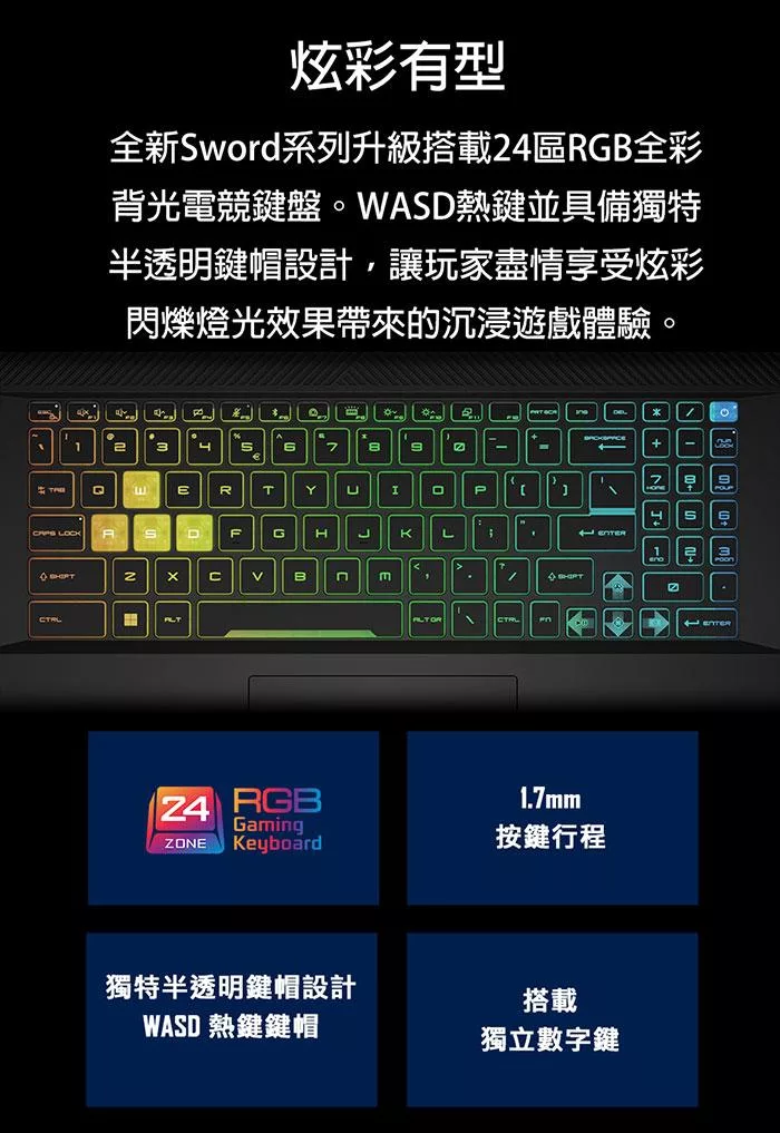 MSI微星 Sword B14VFKG-485TW - 詳情5