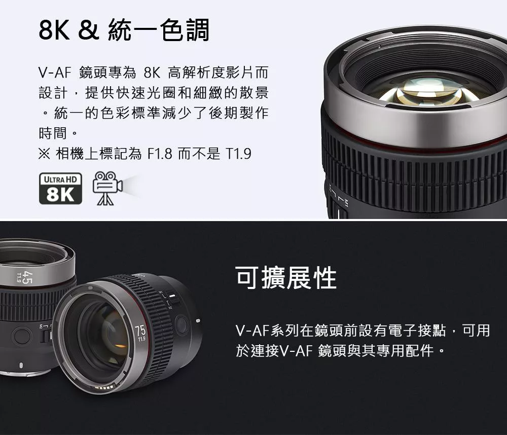 SAMYANG V-AF 24mm T1.9 - 詳情2