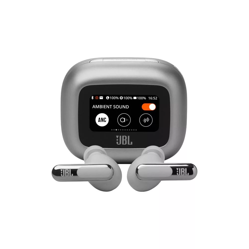 JBL Live Beam 3 觸控螢幕真無線降噪藍牙耳機 SILVER