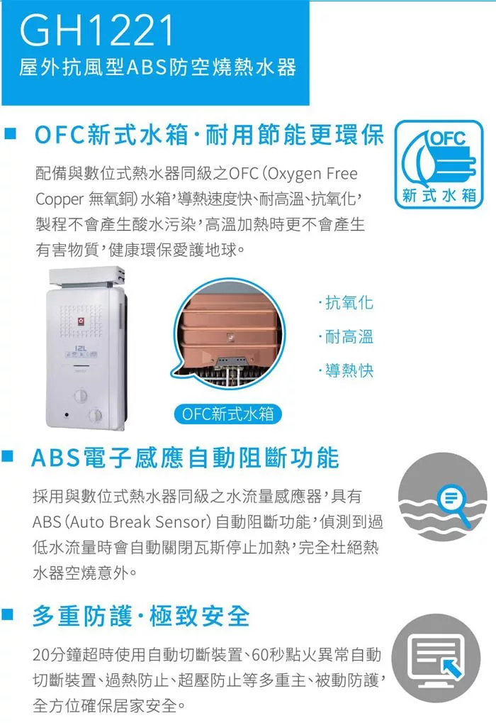 SAKURA櫻花牌 GH-1221 - 詳情1