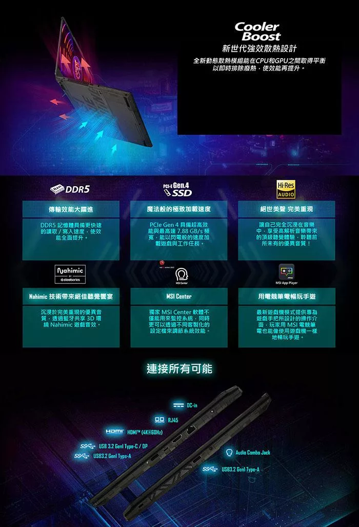 MSI微星 Cyborg A13VF-1406TW - 詳情3