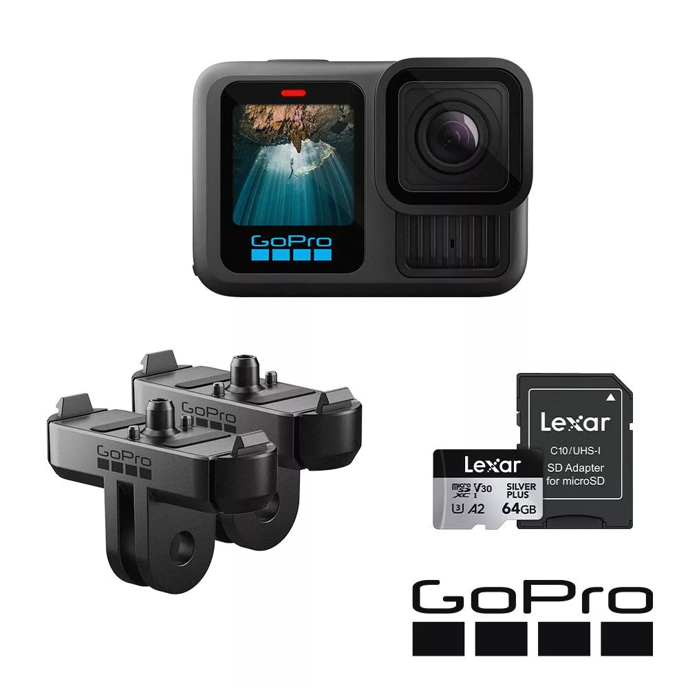 【GoPro】HERO 13 雙磁吸快接套組 公司貨