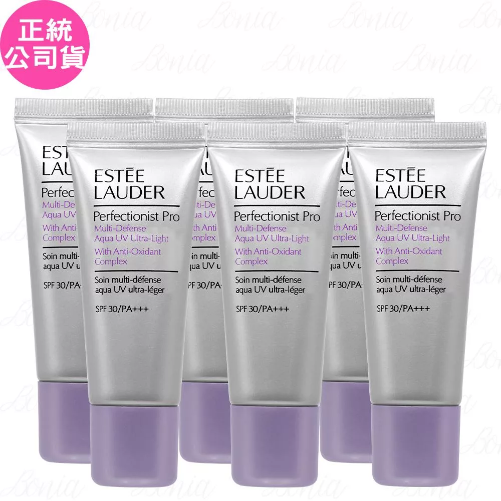 ESTEE LAUDER 雅詩蘭黛 Pro全能防曬超輕感水凝露 SPF30/PA+++(15ml)(精巧版)*6(公司貨)