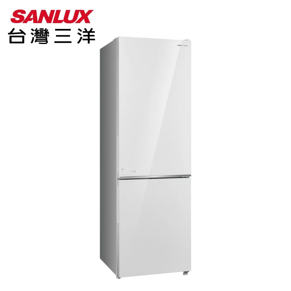 SANLUX台灣三洋250公升雙門玻璃下冷凍變頻冰箱SR-V250BF