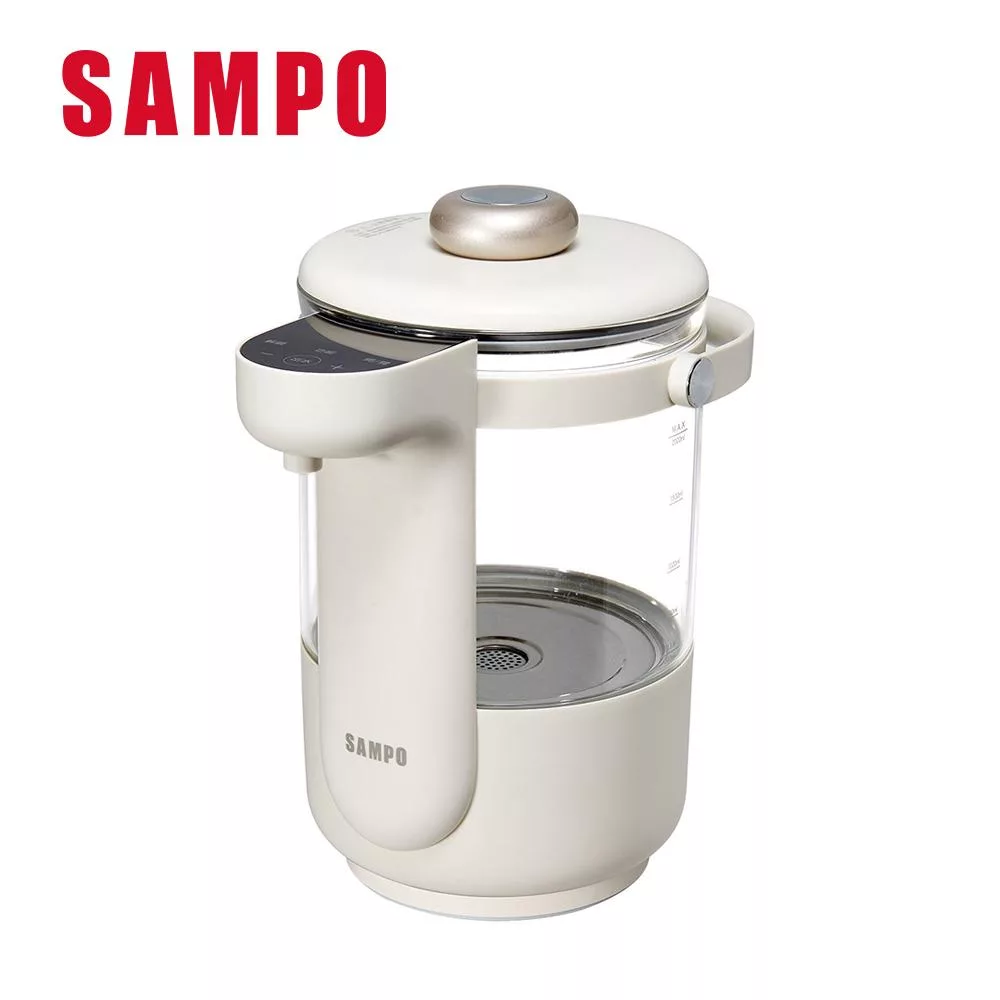 SAMPO 聲寶 2L智能溫控玻璃電熱壺(KP-PA20GM)