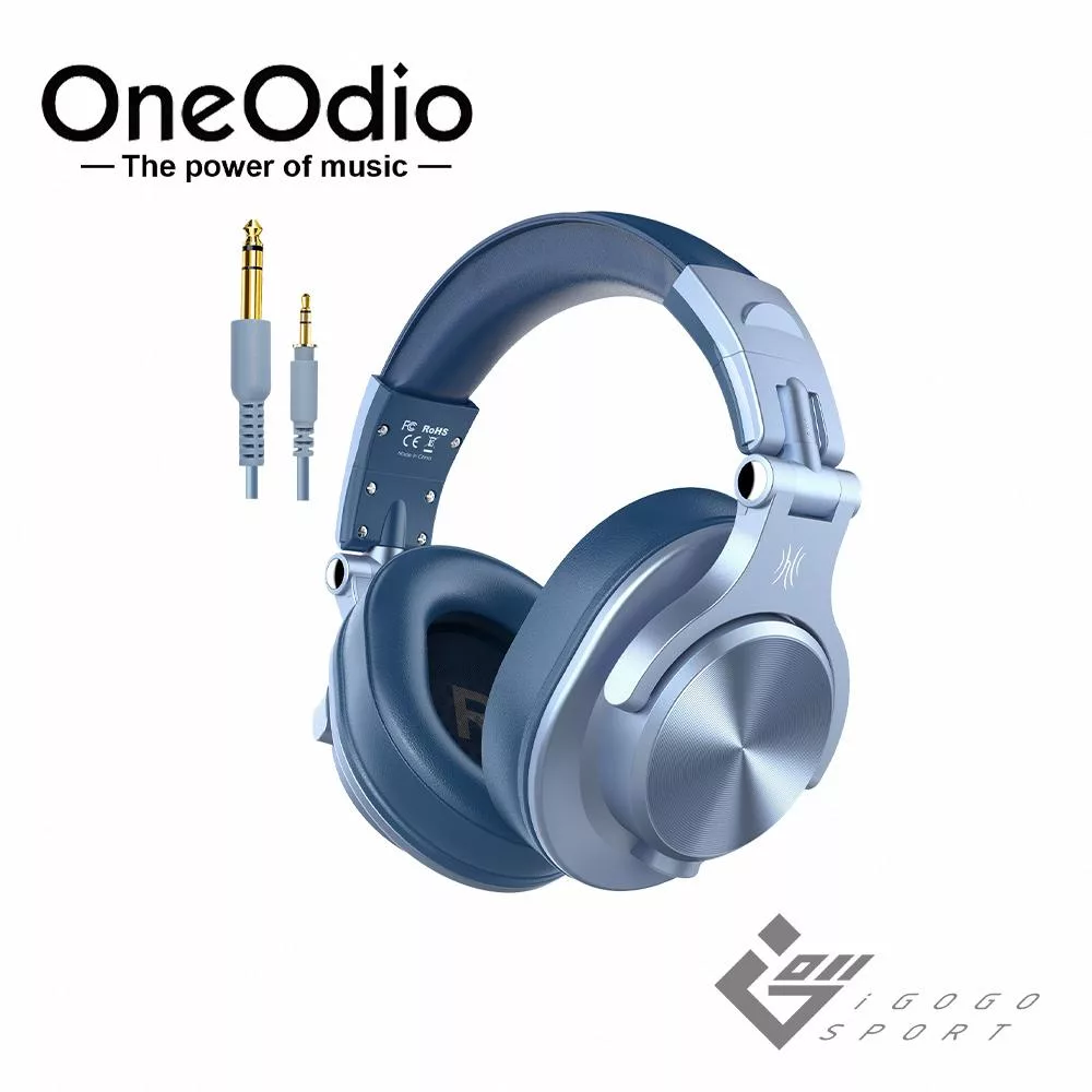 OneOdio A70 DJ無線藍牙監聽耳機 天藍色