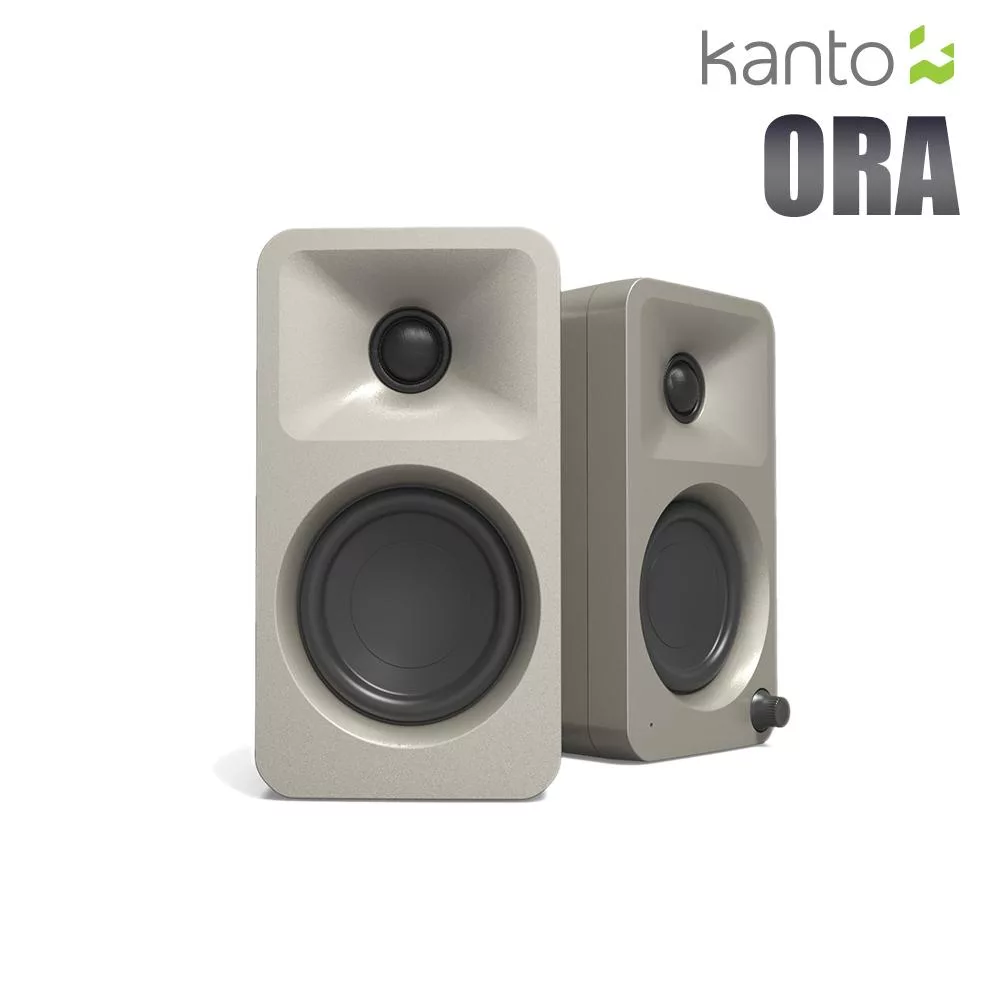 Kanto ORA 藍牙立體聲書架喇叭-香檳金