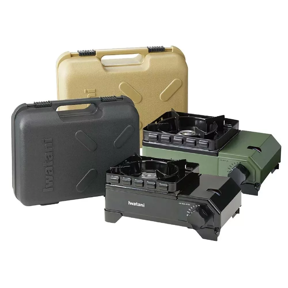 【Iwatani 岩谷】戶外防風 迷你 磁式 瓦斯爐 小軍綠款/黑武士款 熱值2.3kW/台 CB-ODX-JR 系列 CB-ODX-JR-小軍綠款