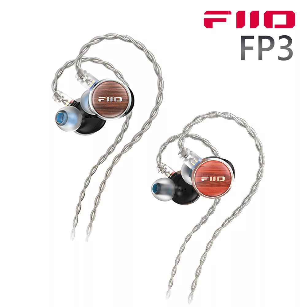 FIIO FP3 平板振膜CIEM可換線原木耳機-花梨木