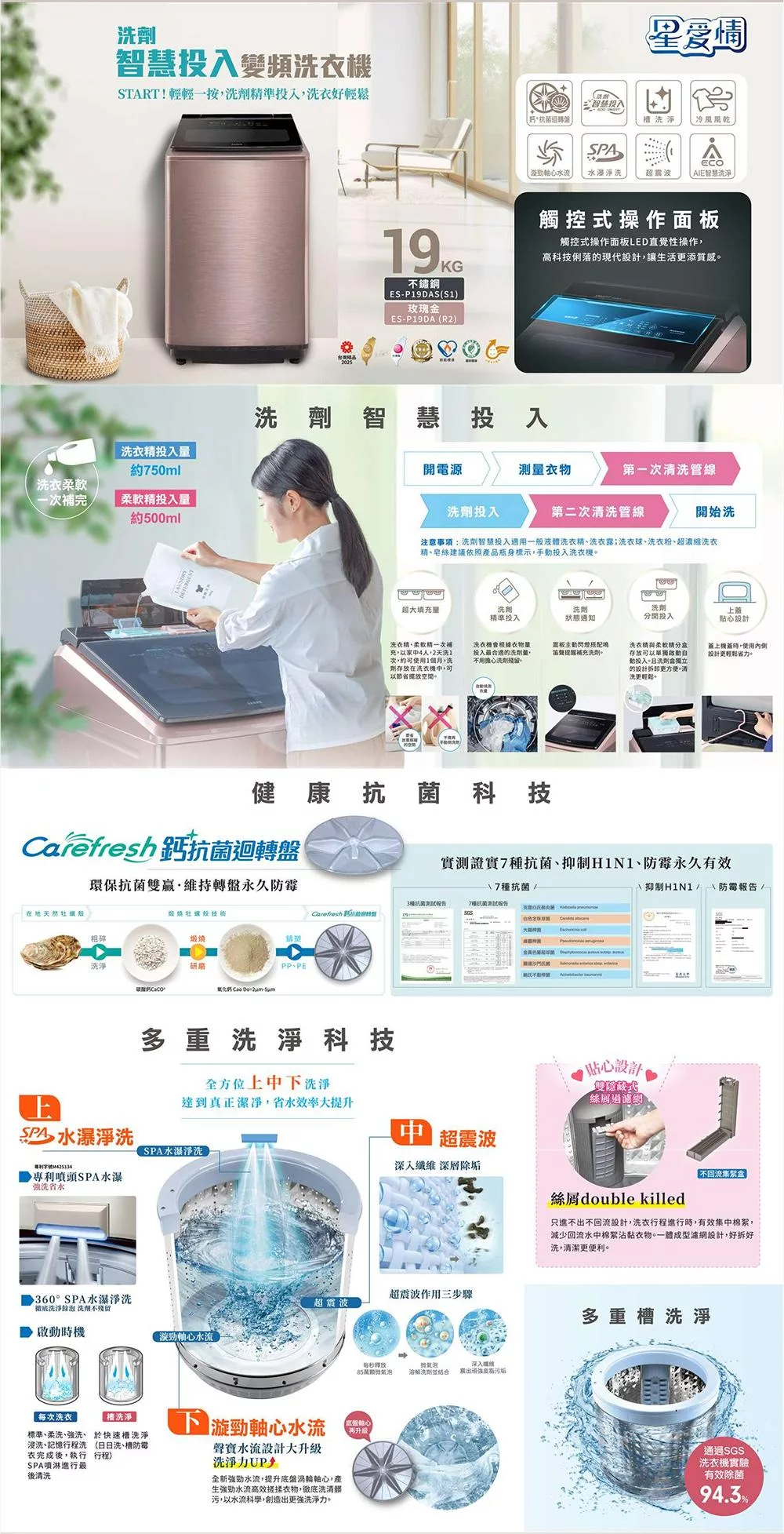 SAMPO聲寶 ES-P19DA - 詳情1