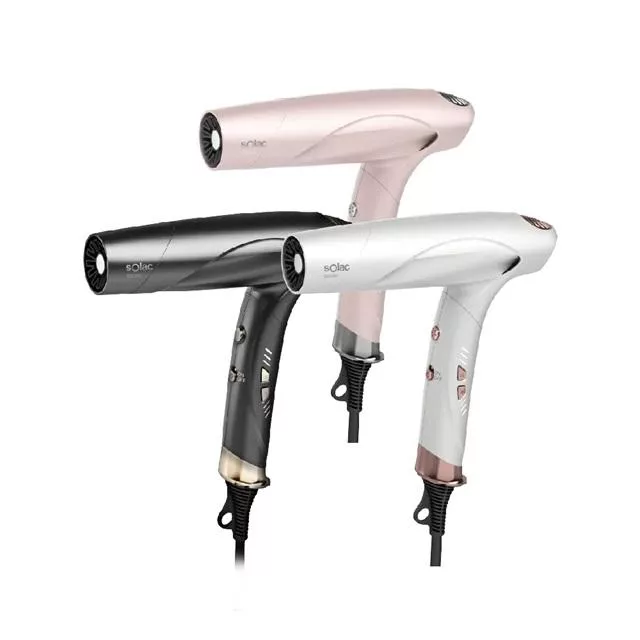 SOLAC 智能中和離子吹風機 鈦灰色/珍珠白/櫻花粉  SD-1300 櫻花粉