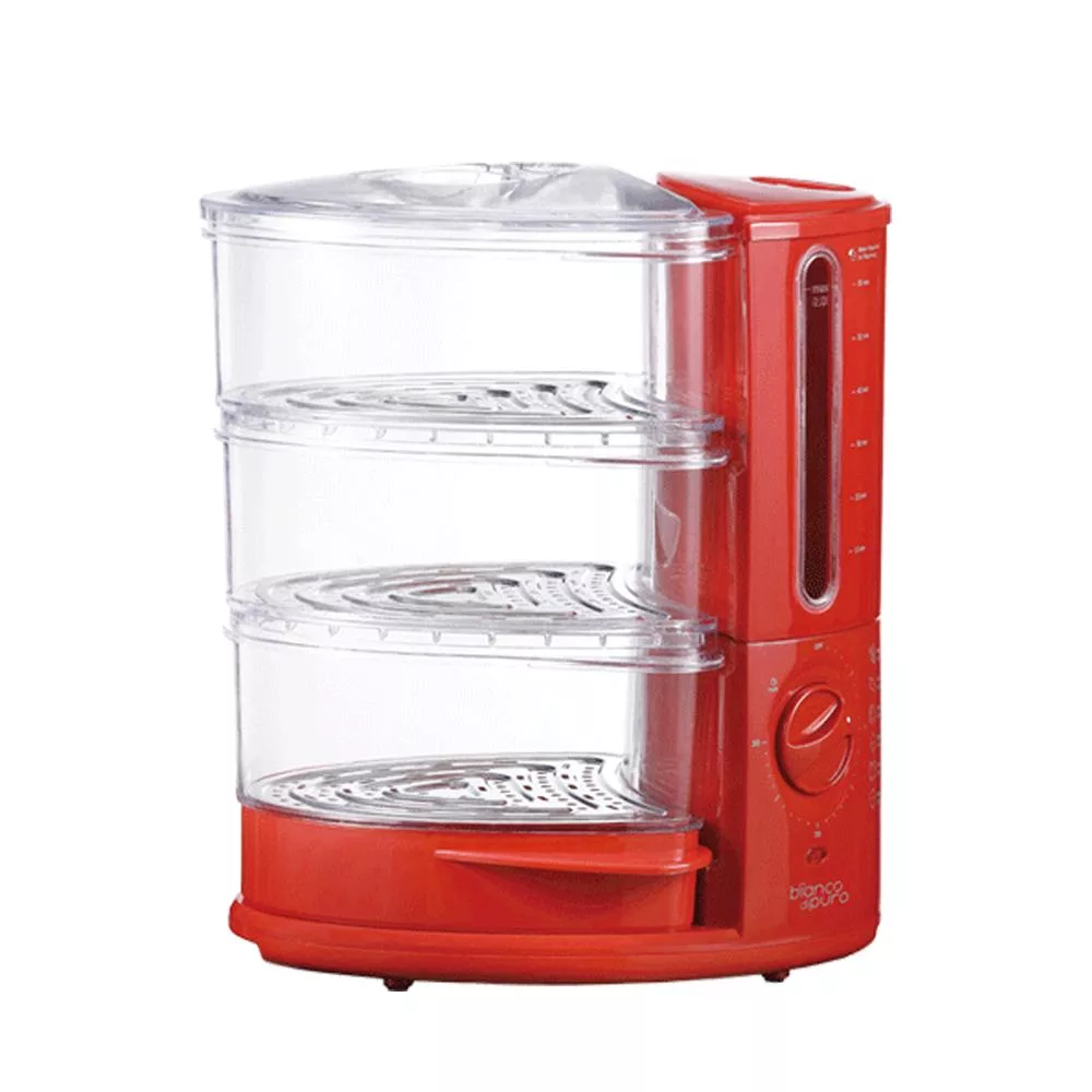 Bianco di puro彼安特 RAPIDO高效能多層電蒸鍋 紅色 FS223