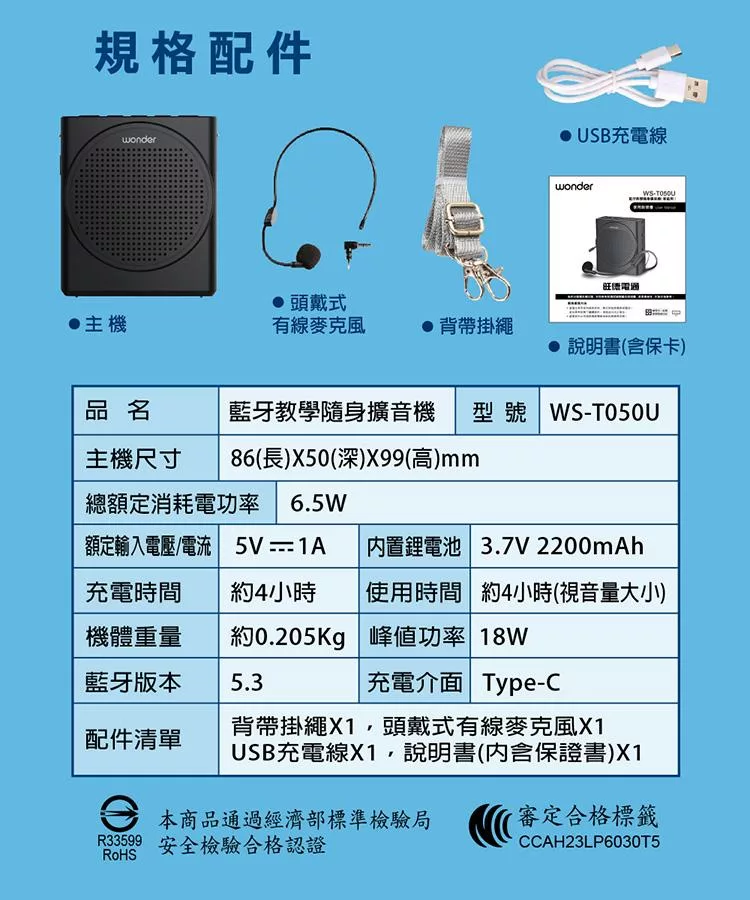 Wonder旺德 WS-T050U - 詳情7