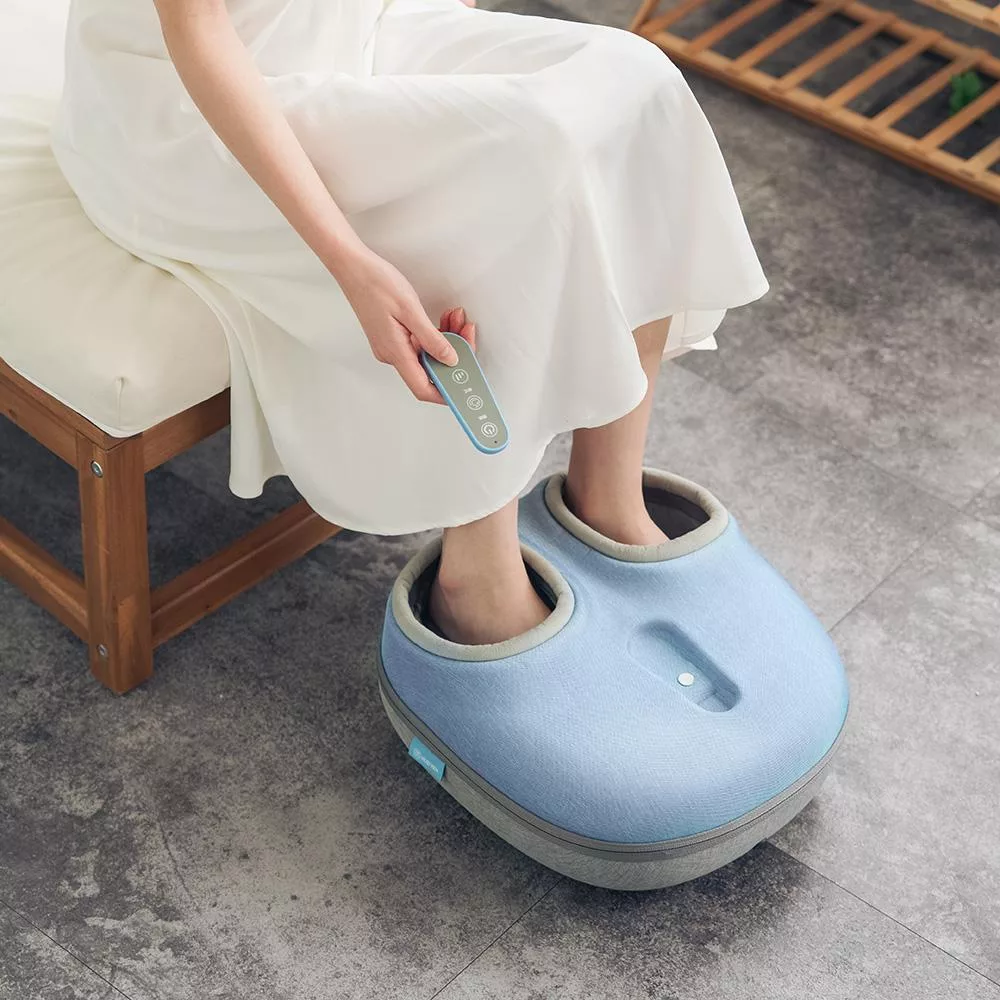 輝葉 6 PLUS溫感足底按摩器HY-758 藍