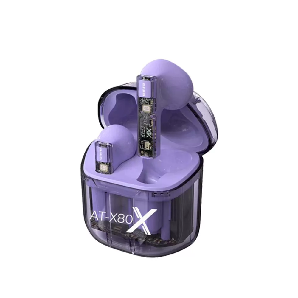 AIWA 愛華 真無線繽紛藍牙耳機 AT-X80X 紫色