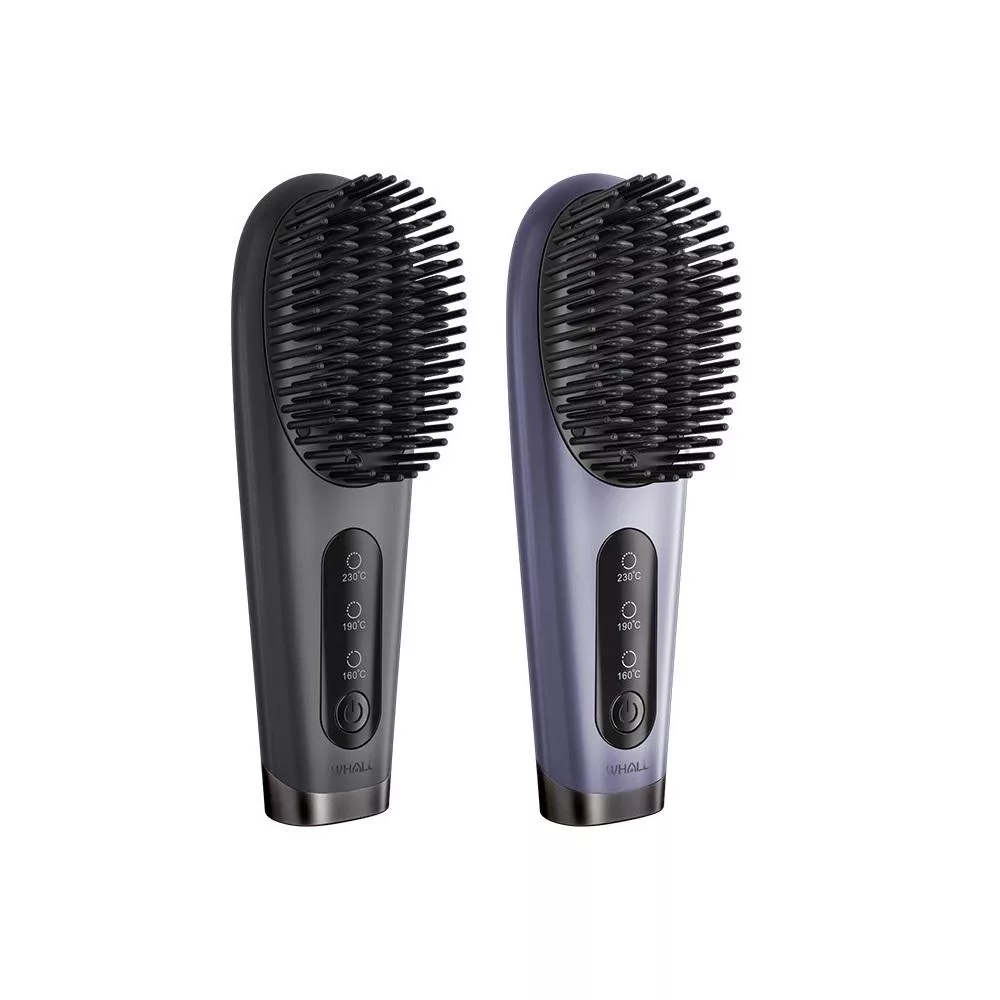 WHALL 負離子無線直髮梳 WR-301 靜謐灰