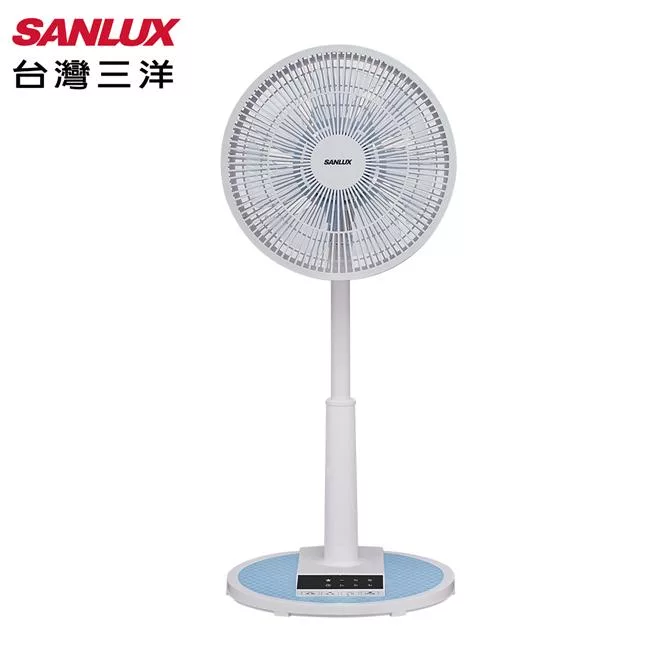 SANLUX台灣三洋12吋微電腦自然風遙控立扇(藍色) EF-T12AJ1