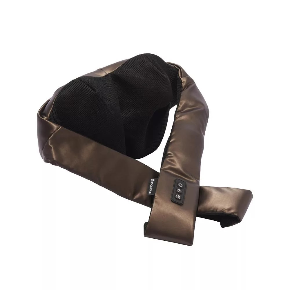 【DOCTORAIR】3D無線肩頸深層按摩器   MN-05 咖啡色