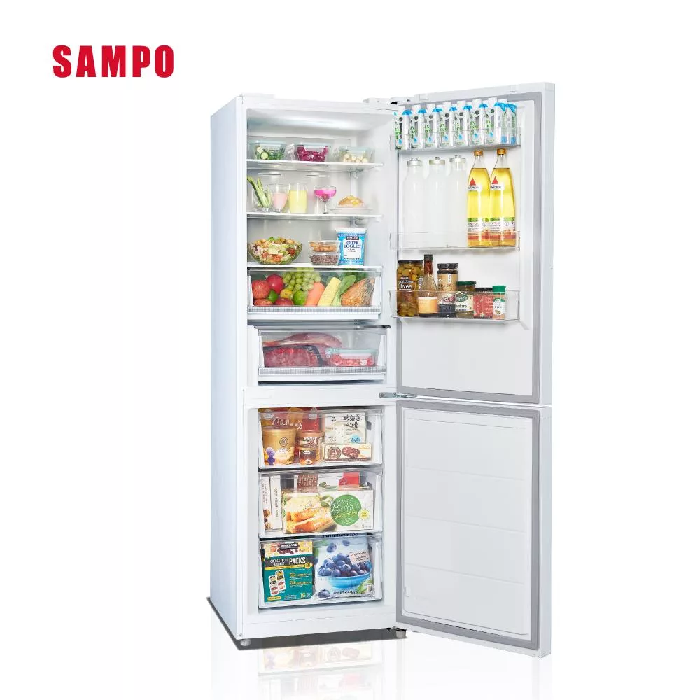 【SAMPO聲寶】350公升變頻雙門星漾美滿冰箱 SR-C35GD ✔基本安裝✔舊機回收
