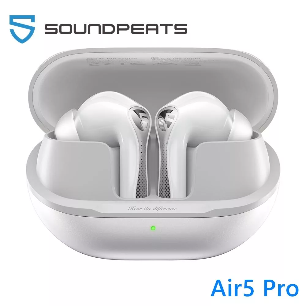 SOUNDPEATS Air5 Pro 無線耳機 AI 自適應降噪 x aptX 2色 公司貨保固一年 琥珀白