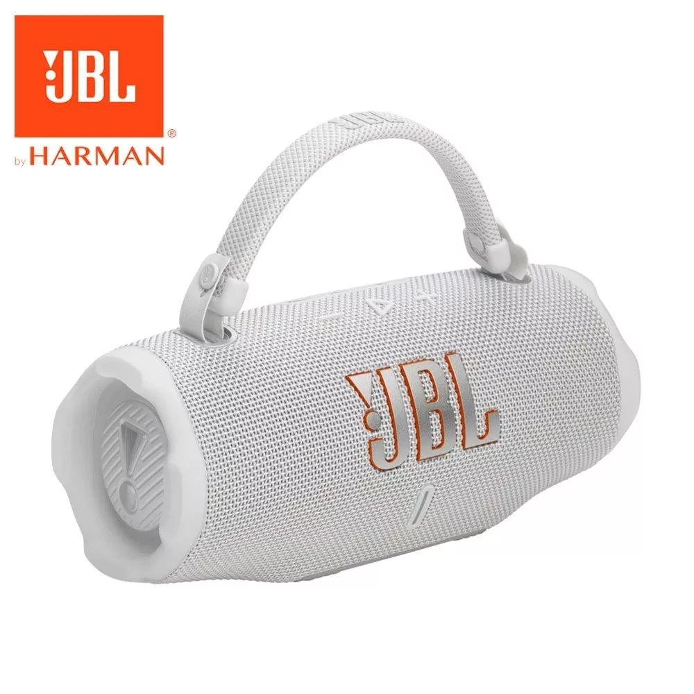 JBL Charge 6 可攜式防水藍牙喇叭 搭配 AI Sound Boost 音場飽滿 沉浸感十足 公司貨保固一年 白色