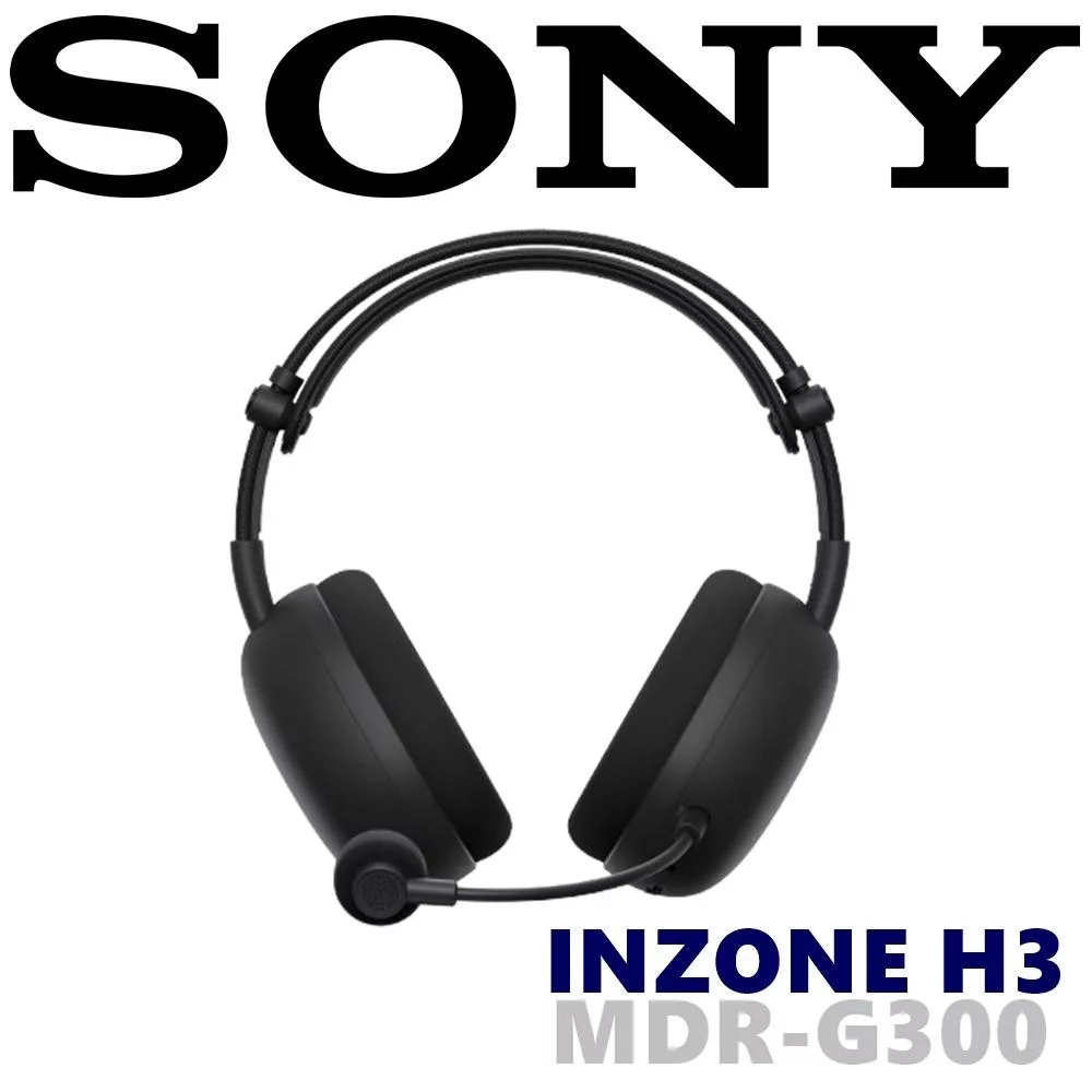 SONY INZONE H3 MDR-G300 360度立體聲多重控制按鈕 探索 360 度遊戲空間音效 電競耳機  公司貨保固一年 黑色 黑色