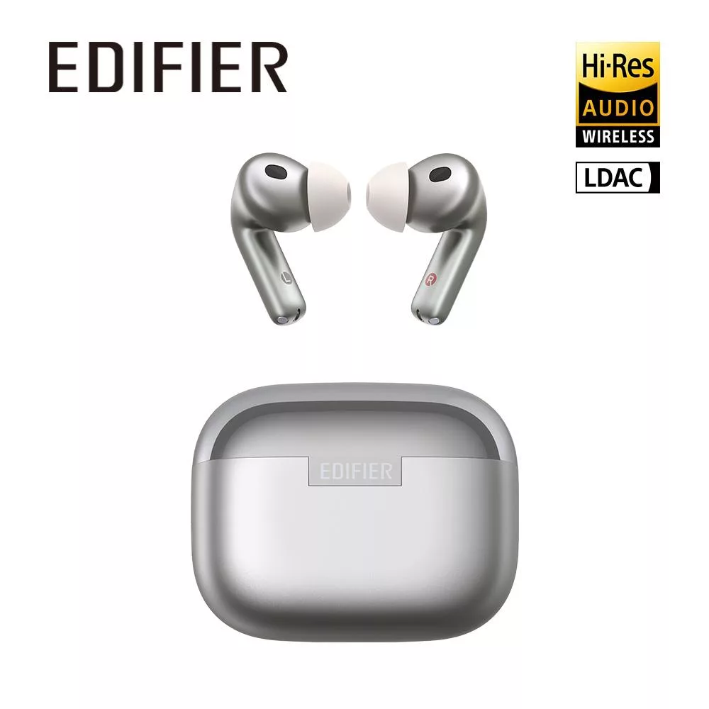 EDIFIER Evobuds Pro 藍牙抗噪翻譯耳機 星幻銀
