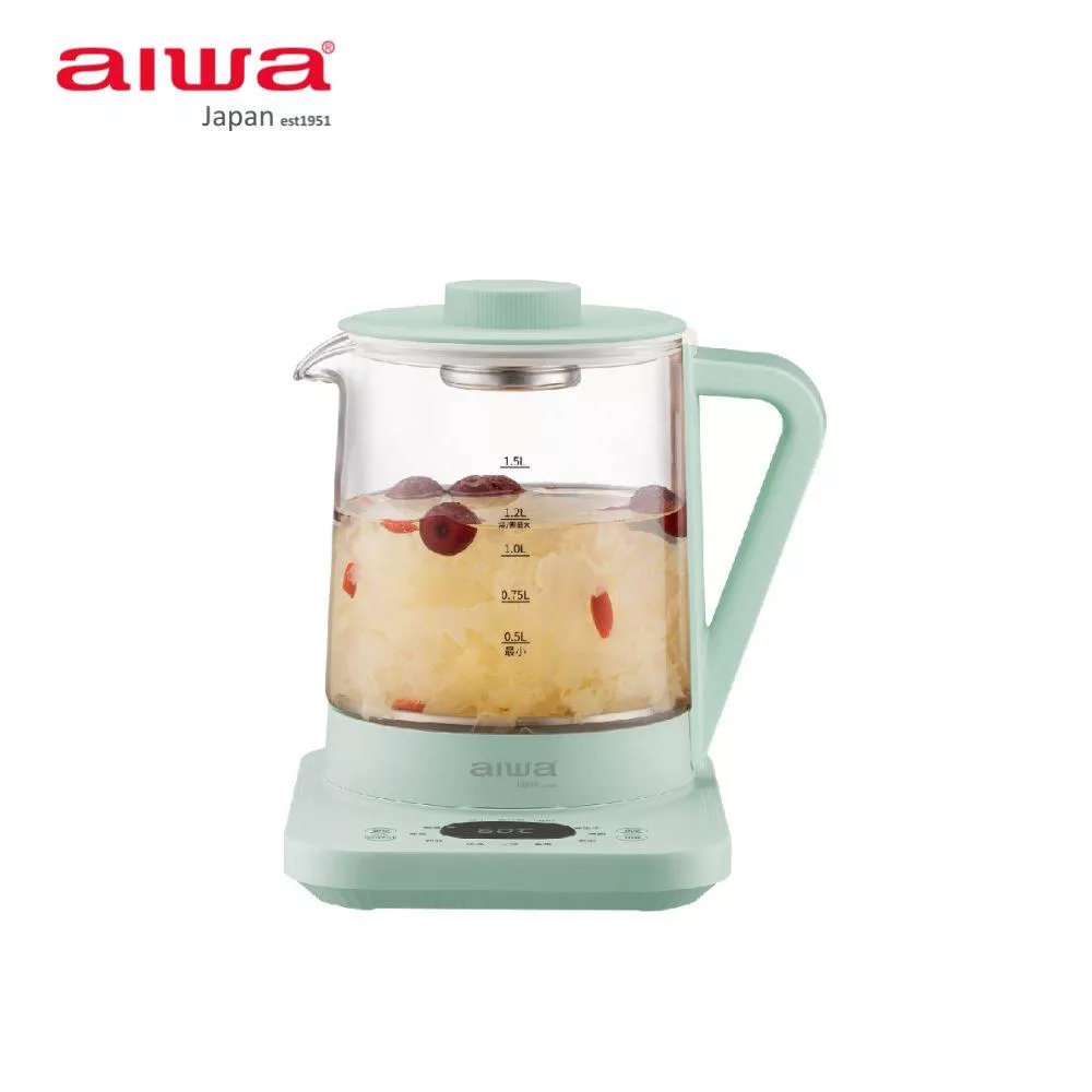 AIWA 愛華 1.5L 多功能養生壺 AW-KC150 綠
