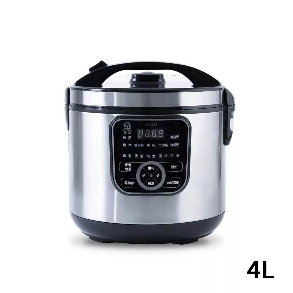 晶工 十人份不鏽鋼內鍋節能電子鍋 JK-3688