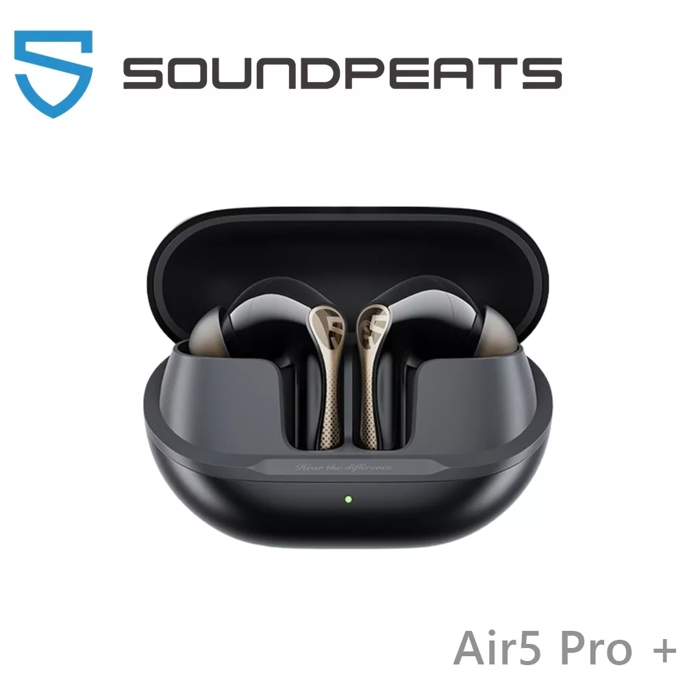 Soundpeats Air5 Pro + 《 xMEMS + 動圈 》雙單體|-55dB AI 自適應降噪 Hi-Fi 旗艦耳機 黑色