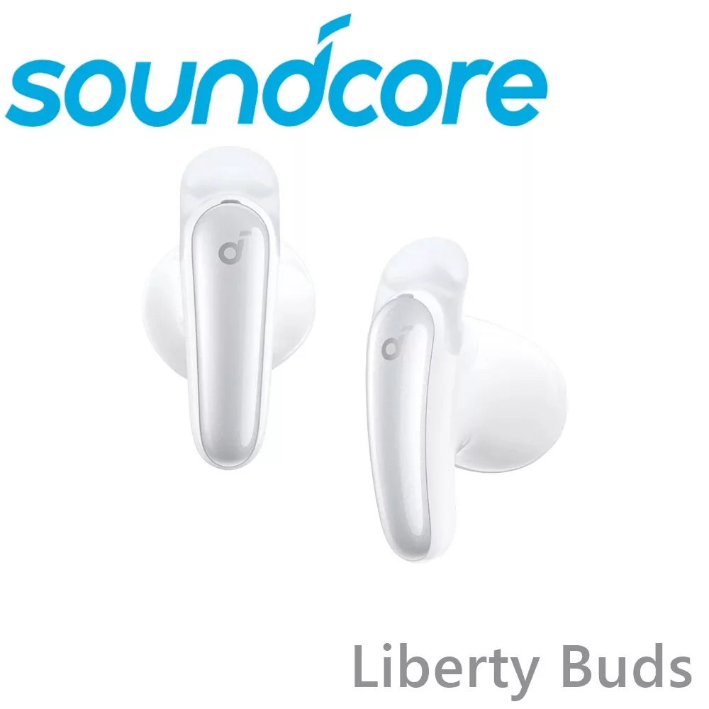 Soundcore Liberty Buds 半入耳式降噪藍牙耳機 公司貨保固2年 3色  晨霧白