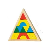 彩色金字塔幾何立體拼圖