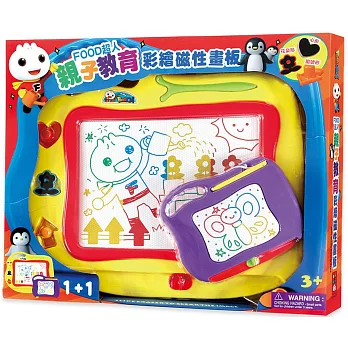 親子教育彩繪磁性畫板:FOOD超人