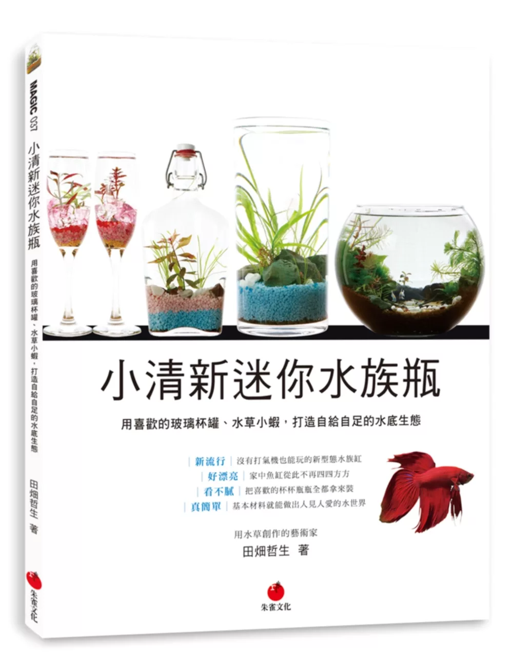 小清新迷你水族瓶：用喜歡的玻璃杯罐、水草小蝦，打造自給自足的水底生態