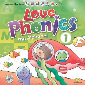 LOVE Phonics 1 The Alphabet：認識字母(一書+3CD+1DVD+1海報+1手冊)