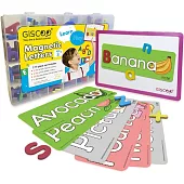 GiSCOO英文啟蒙：磁力拼字遊戲組 | 60個主題單字(水果、數字、色彩)