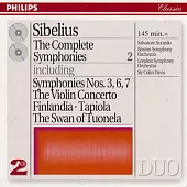 Sibelius: Complete Symphonies Vol.2 ; Violin Concerto / Accardo / Davis