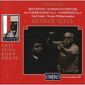 Beethoven: Egmont-Ouverture op.84 & Klavierkonzert No.3 & Symphonie No.5 / Gilels, Szell Conducts Wiener Philharmoniker