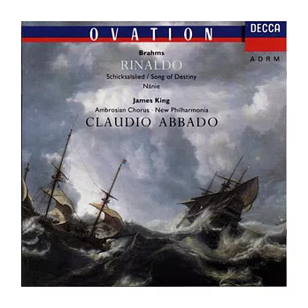 Brahms: Rinaldo, Schicksalslied etc. / King(Tenor), Abbado Conducts New Philharmonia Orchestra
