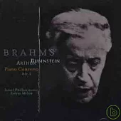 Brahms, Johannes: Piano Concerto No. 1 (Mehta) / Artur Rubinstein