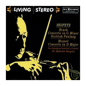 Bruch: Violin Concerto No. 1, Scotish Fantasy, Mozart: Concerto in Major / Jascha Heifetz, Sir Malcolm Sargent