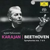 BEETHOVEN: Symphonies Nos. 7 & 8/ Berliner Philharmoniker - Karajan (SACD)