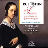 Rubinstein : Sonates pour Alto Op.49 , pour Violon Op.98