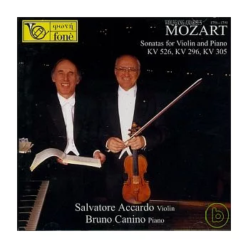 Mozart: Sonata fur Violine und Klavier, KV 526, 296, 305 / Salvatore Accardo, Bruno Canino