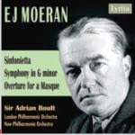 Sir Adrian Boult；London Philharmonic / Ernest John Moeran: Sinfonietta, Symphony in g Minor & Overture for a Masque