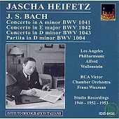 Jascha Heifetz plays Bach / Los Angeles Philharmonic - Franz Waxman, conductor