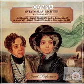 Beethoven, W. A. Mozart : Piano concertos / S. RICHTER, R. MUTI (OLYMPIA)