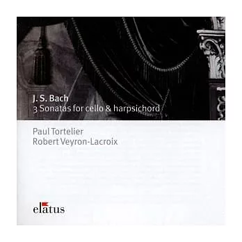J.S. Bach: Sonatas for Cello & Harpsichord BWV 1027-1029 / Paul Tortelier/ Robert Veyron-Lacroix