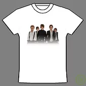 5次方樂團限量進口真人肖像白色T-Shirt (背面有2008年亞洲巡迴城市) (XXXS)